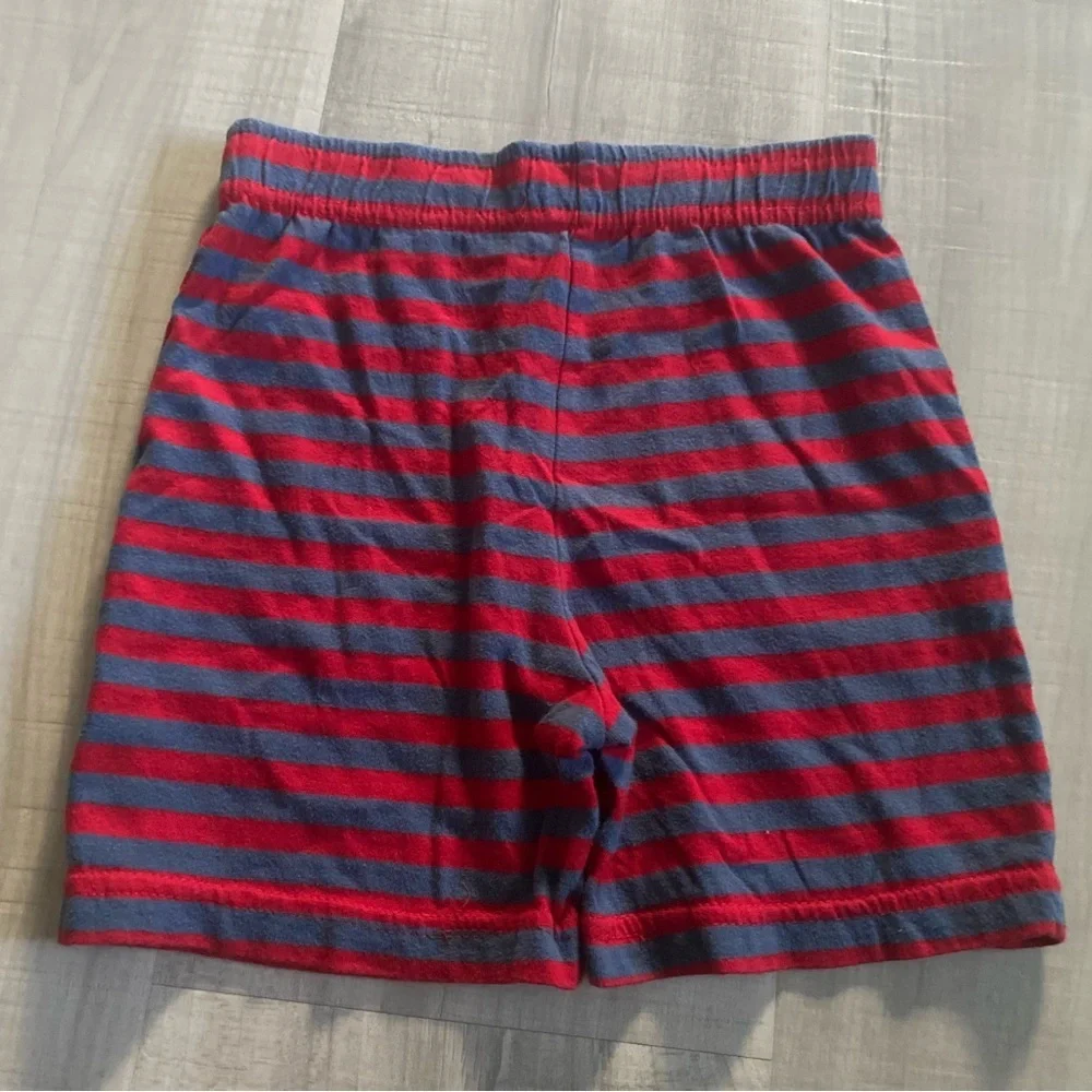 Red and Blue Striped Shorts boys size 12-18 months
